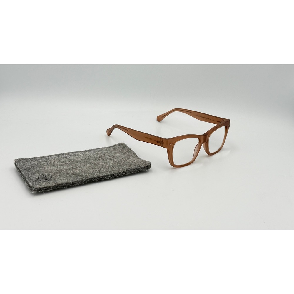 Look Optic Cosmo LR70 +2.5 Reading Glasses Matte Tan Square Frame w Soft Case